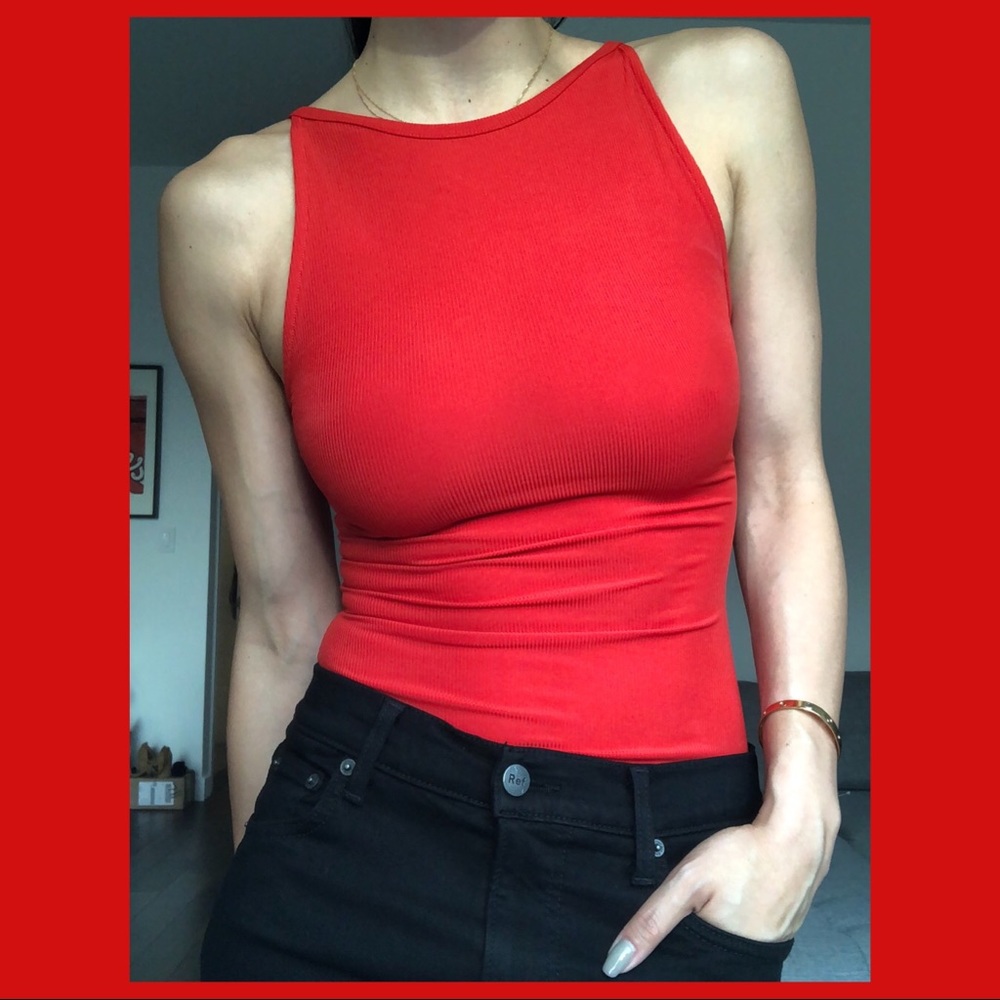 Topshop // Ribbed Bodysuit